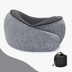 U-shaped memory cotton neck pillow with slow rebound for car travel neck protection