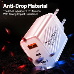 Dual PD+USB fast charging standard 40W TYPEC port