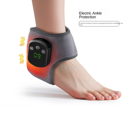 USB Heated Ankle Support with Hot Compress Massage Function Rechargeable Foot Ankle Joint Care and Foot Massager