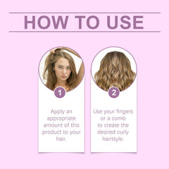 Non-Evaporating Film Curl Cream Nourishes And Restores Curly Hair Elastic Volumizing Long Lasting Styling Cream For Lazy People