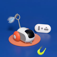 Pet Gravity Intelligent Running Car Remote Control Electric Cat Toy Teasing Stick Cat Pet
