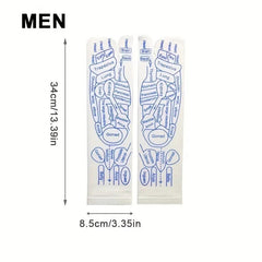 Reflexology Socks Women Foot Massage Meridian Acupoint Reflex Area Acupoint Socks And Foot Acupoint Illustration Socks for Foot
