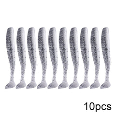 QXO 10pcs/Lot Soft Lures Silicone Bait 7cm 2g Goods For Fishing Sea Fishing Pva Swimbait Wobblers Artificial Tackle