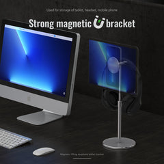 Face Disc Lift Hanging Headphone Bracket Suitable For Apple ipad Mobile Phone Tablet Universal Magnetic Bracket