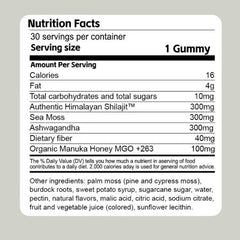 3 in 1 Gummies Cured Shilajit Gummies for Men