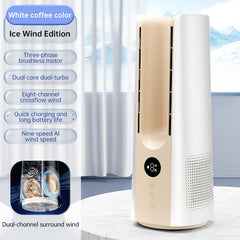 2025 NEW Portable Tower Fan – 6 Speeds, Mist Bladeless, for Bedroom/Living Room/Office