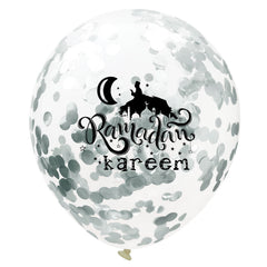 Moon Castle Party Celebrates Latex Balloon Transparent Paper Shard Glitter Balloon Set