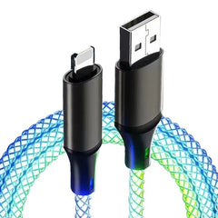 Data cable car luminous breathing gradient PD60W 27W super fast charging suitable for Apple Android Type