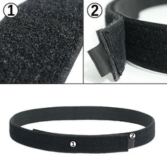 Tactical Inner Belt, Duty Nylon Hook - Loop Adjustable Black Waist Belt