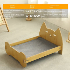 Cat Bed Universal Pet Bed Pet Nest Dog Nest Removable Solid Wood Bed Cute Kitten Princess Bed Pet Supplies