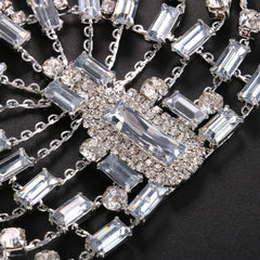Rhinestone Bridal Headband Hat Forehead Hair Accessories Fashion Jewelry Wedding Crystal Head Chain Women Headpiece Gifts