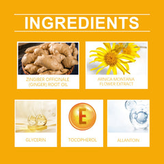 Ginger Massage Essential Oil, Ginger Care Essence Oil Body Massage Daily Care Firming Skin