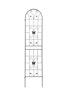 2 Pack Metal Garden Trellis 86.7" x 19.7" Rustproof Trellis for Climbing Plants Outdoor Flower Support Cream White