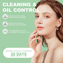 HOYGI Green Tea Cleansing Mask Pores Purifying Remove Blackheads Oil Control Acne Treatment Blemish Mark Whitening Moisturizing Mask