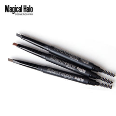 Makeup 5 Color Automatic Eyebrow Pencil Double Head Rotating Waterproof Makeup-Free Free-Shaving Eyebrow Pencil
