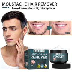 Men's Hair Removal Cream, Facial Armpit Leg Chest Hair Clean Not Damaging Skin Hair Removal Cream
