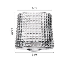 Hand drawn rotating glass cups multiple multi-purpose whiskey glasses rotating glass cups