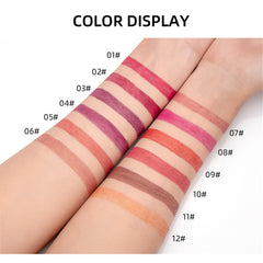 NICEFACE 12 Color Lip Liner Nude Color Modification Is Not Easy To Fade Lip Liner Matte Velvet Lipstick Lip Pencil