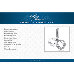 Jewelrypalace 100% 925 Sterling Silver Charms 4 Leaf Clover Charms Beads fit Bracelets Anniversary Gifts Fashion DIY Jewelry