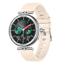 NX17 Pro Smart Watch Fashion Dimanond Ladies Wristwatch Amoled Bluetooth Calling Health Monitoring Women Fitness Smartwatch