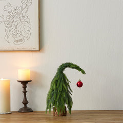 Crooked Neck Christmas Leaves Nobelson Home Small Desktop Ornament