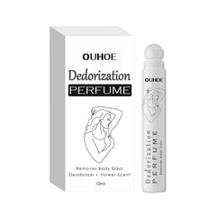 Deodorant Roll-On Perfume, Relives Underarm Body Odor Refreshing Anti-Perspirant Natural Fragrance Portable Perfume