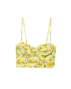 Style Strapless Top with Printed Skirt Set