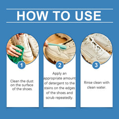 White Shoe Cleaner White Shoe Cleaning Decontamination Cleaning Whitening Decontamination Brightening White Shoe Edge Yellow Removal
