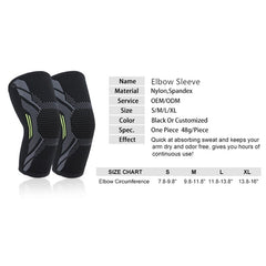 1 PCS Elbow Brace Compression Support Elbow Sleeve Pad  for Tendonitis Tennis Basketball Volleyball Elbow Protector Reduce Pain