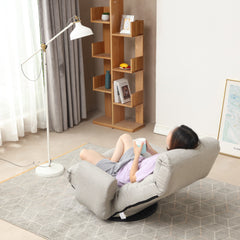 Adjustable head and waist game chair lounge chair in the living room 360 degree rotatable sofa chair
