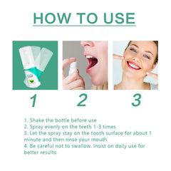 Teeth Whitening Mouth Spray, Clean Stains And Stones Fresh Breath Dental Care Spray