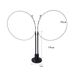 Suction cup cat toy stick that can be attached and held with steel wire multi head interchangeable cat toy and pet supplies