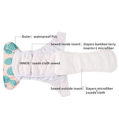 Happy Flute 1 pcs heavy wetter night AIO AI2 baby cloth diaper nappy one size fit all