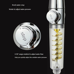 Supercharged Shower Water Purification Filtration Bathroom Shower Head Hand Held Shower Shower Head Double Large Turbo Cyclone