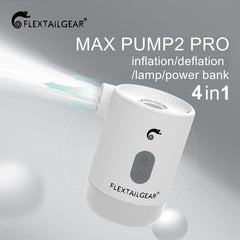 FLEXTAILGEAR Max Pump 2 Pro 4-in-1 Portable Mini Air Pump Electric Inflator USB Charging Sleeping Pad Camping Mattress Packraft