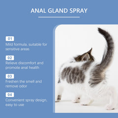 Cat Anal Gland Odor Removal Spray, Fresh Odor Removal After Cleaning Spray For Cats