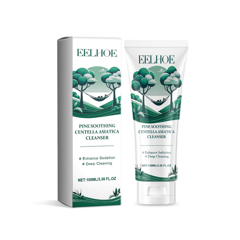 Pine Soothing Centella Asiatica Cleanser, Deep Clear Pores Soft Moisturizing Skin Moisturizing Non-Tight Cleanser