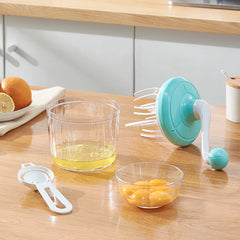 Household Baking Tools Cake Cream Beater Stirring Rod Egg White Foaming Machine Semi-Automatic Hand Operated Egg Beater