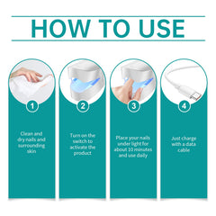 Body Care Irradiation Device Relieves Body Functions Rejuvenate Maintenance Comfortable Nail Care Device