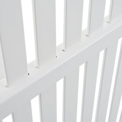 Privacy Screen Panels Kit Air Conditioner Trash Can Enclosure Vinyl white color