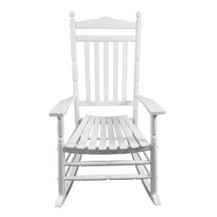 BALCONY PORCH ADULT ROCKING CHAIR   - WHITE
