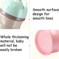 3 / 4 layers Bear Style Portable Baby Food Storage Box Essential Cereal Cartoon Infant Milk Powder Box Toddle Snacks Container