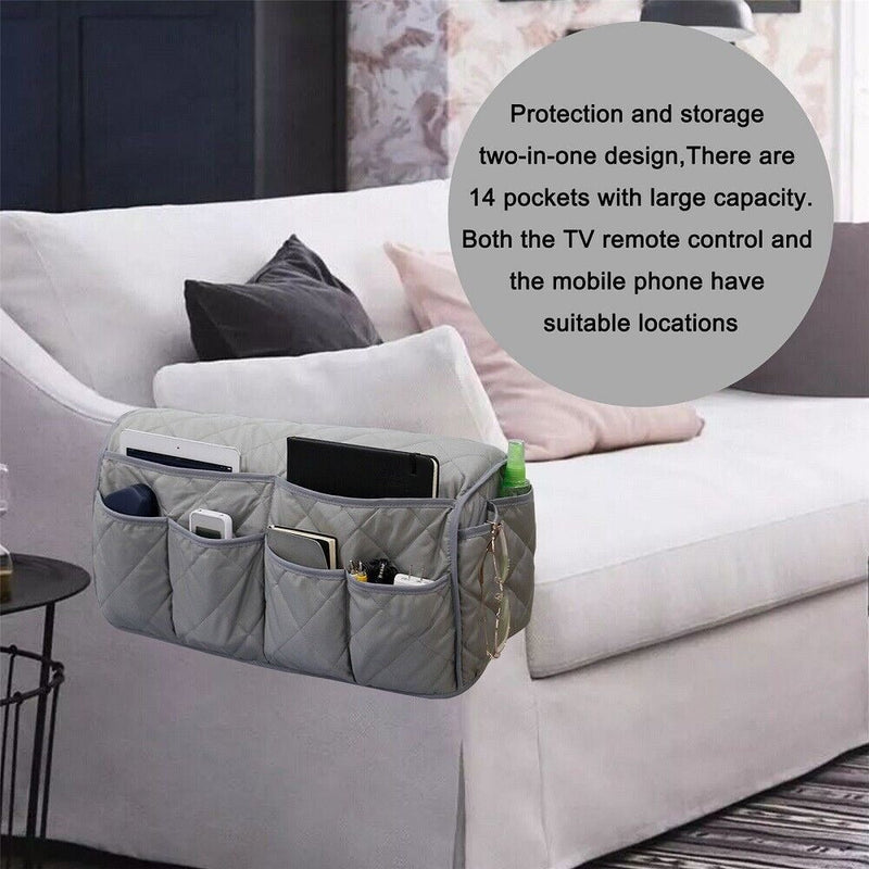 Sofa armrest storage bag, TV remote control bracket, chair side storage bag, side storage bag, miscellaneous storage bag