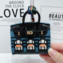 Small house bag mini window pendant headphone bag lipstick car key backpack backpack decoration