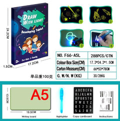 Draw With Light Fun  Glowing Paint Glow Light Tablet Draw With Light Fun And Developing Toy