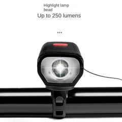 Bicycle lights, headlights, mountain bikes, night riding, charging, strong light flashlight, USB charging, horn lights, riding e
