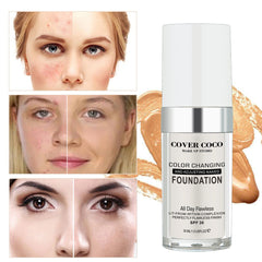 Color Changing Liquid Foundation Temperature Changing Complexion Liquid Foundation Color Changing Brightening Concealer Liquid Bb Cream