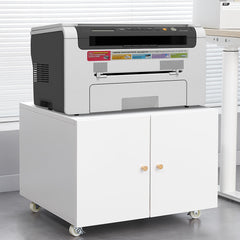 Office furniture Copier Cabinet white mobile pedestal file Printer Stand