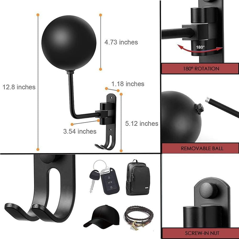 Universal motorcycle helmet rack wall mounted rotating display rack suitable for various desktop non punching placement racks