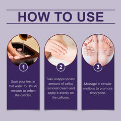 Foot Callous Removal Repair Cream Gently Softers Exfoliation Soothing Dry Moisturizing Hydrating Repair Cream